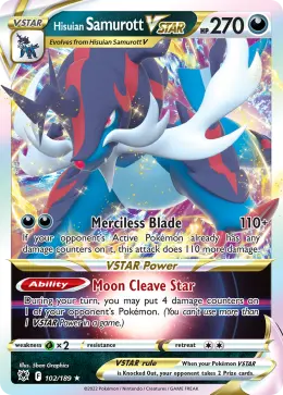 Hisuian Samurott VSTAR card