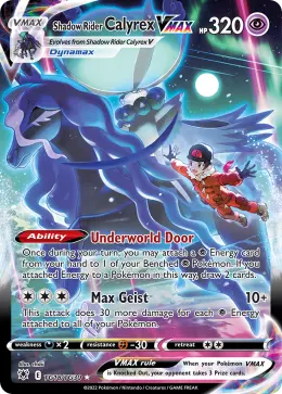 Shadow Rider Calyrex VMAX card