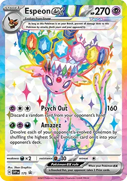 Espeon ex card