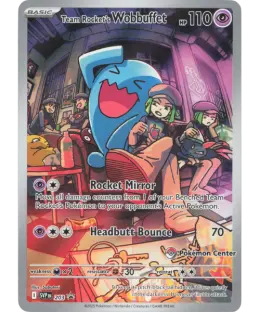 Team Rocket's Wobbuffet card