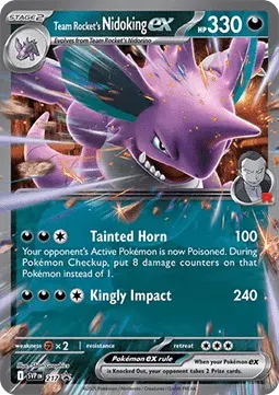 Team Rocket's Nidoking ex card