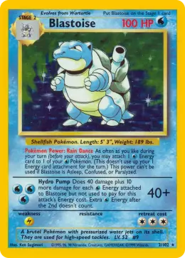 Blastoise card
