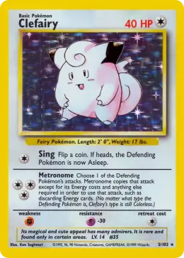 Clefairy card