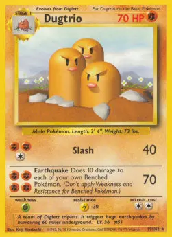 Dugtrio card