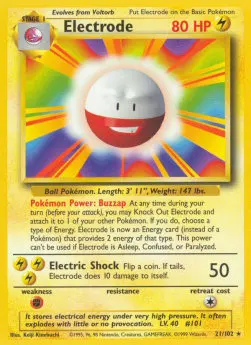 Electrode card