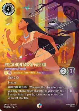 Pocahontas & Meeko card