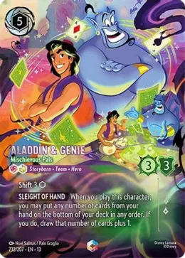 Aladdin & Genie card