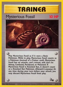 Mysterious Fossil card