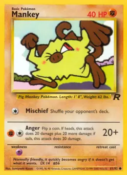 Mankey card