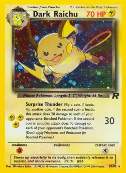 Dark Raichu card