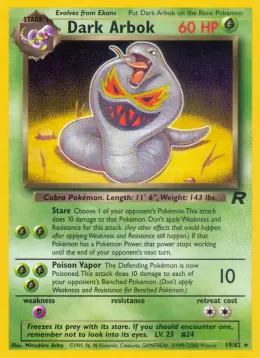 Dark Arbok card