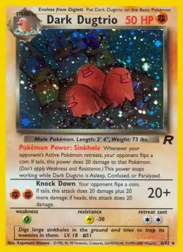 Dark Dugtrio card