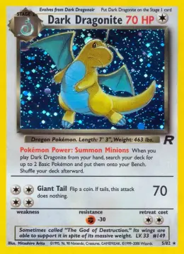 Dark Dragonite card