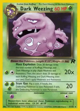 Dark Weezing card