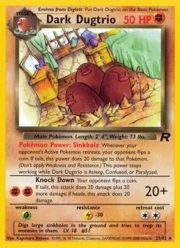 Dark Dugtrio card