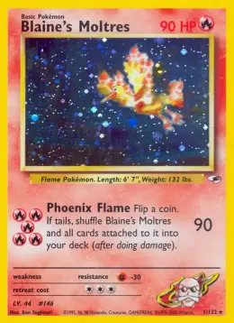 Blaine's Moltres card