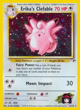 Erika's Clefable card