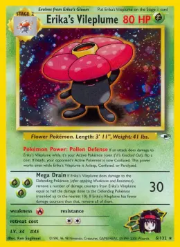 Erika's Vileplume card