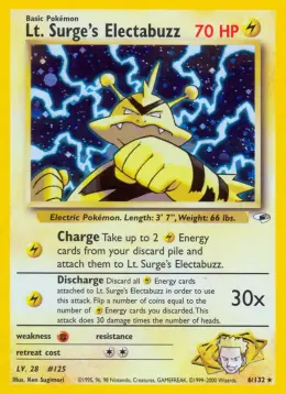 Lt. Surge's Electabuzz card