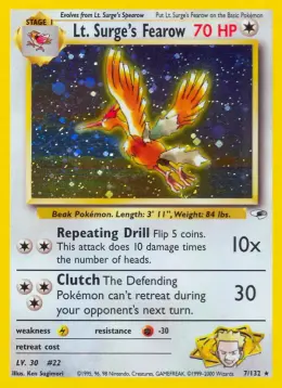 Lt. Surge's Fearow card