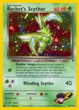 Rocket's Scyther card