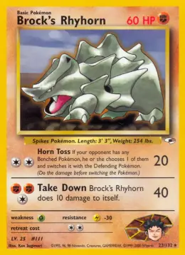 Brock's Rhyhorn card