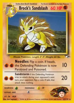 Brock's Sandslash card