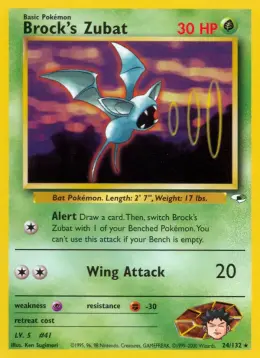 Brock's Zubat card