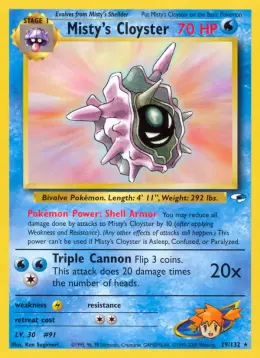 Misty's Cloyster card