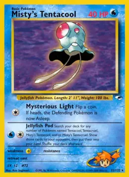 Misty's Tentacool card