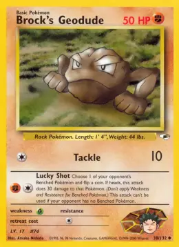 Brock's Geodude card