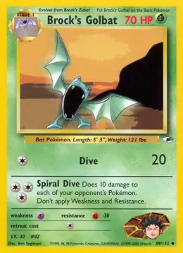 Brock's Golbat card