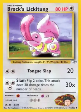 Brock's Lickitung card