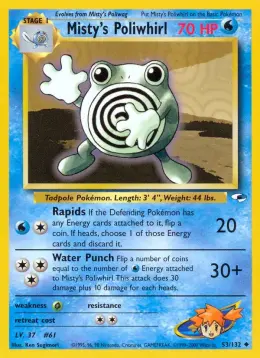 Misty's Poliwhirl card