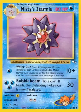 Misty's Starmie card