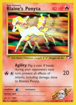 Blaine's Ponyta card