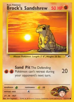 Brock's Sandshrew card