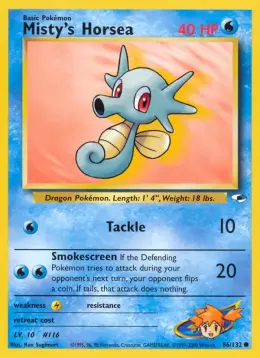 Misty's Horsea card