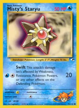 Misty's Staryu card