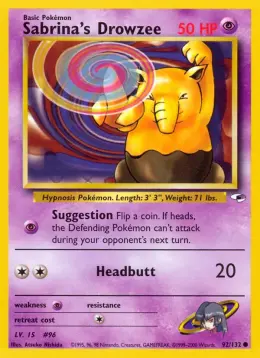 Sabrina's Drowzee card
