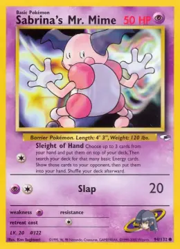 Sabrina's Mr. Mime card
