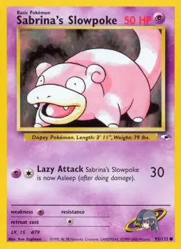 Sabrina's Slowpoke card