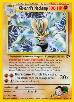 Giovanni's Machamp card