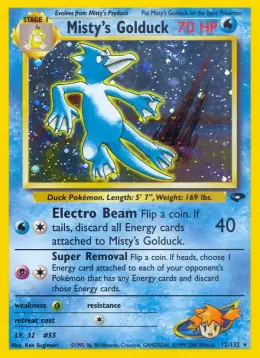 Misty's Golduck card