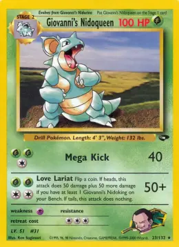 Giovanni's Nidoqueen card