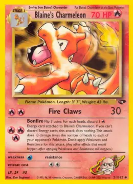 Blaine's Charmeleon card