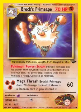 Brock's Primeape card