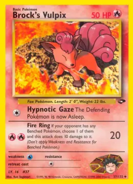 Brock's Vulpix card