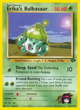 Erika's Bulbasaur card