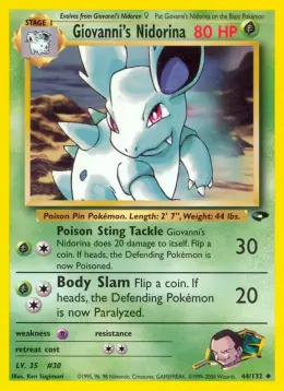 Giovanni's Nidorina card